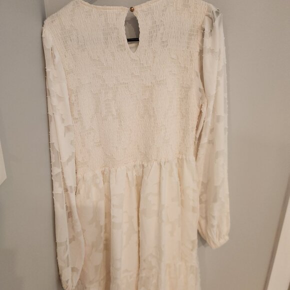 Mitilly womens smocked long sleeve maxi dress - Picture 3 of 8